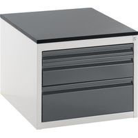 RAU, Armoire à tiroirs sur glissières télescopiques, hauteur