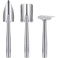 Kit de jardinage 3 pièces, outils de jardin en acier inoxydable, mini outils de jardinage pour enfant adulte