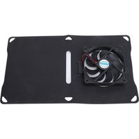 Solar Fan Portable 10W à Panneau Monocristallin pour Ventilation de Serre (ABS, Diamètre Fan 12cm)