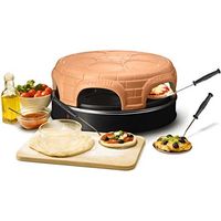 EMRIO PO-115848.1 FORNO PER PIZZA IN COTTO REALIZZATO A MANO BREVETTO DESIGN PER MINI PIZZA, VERO DIVERTIMENTO IN FAMIGLIA PER