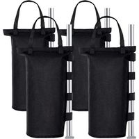BUNTHAUS PA 1680D Juego de pesas industriales para cenador, 4 pesas para cenador, forro de PVC, bolsa de arena para tienda emergente, toldo, sombrilla (un tubo)