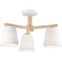 Lamkur Ellie Multi Arm Halbbündige Deckenleuchte Weiß, 3x E27