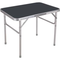 Mesa Plegable Gris Aluminio Marbueno para Camping y Playa
