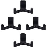 4 crochets à outils compatibles avec Lifetime Shed, organiseur de garage en plastique ABS, crochet pour outils de jardin, accessoires pour abri de jardin (noir)