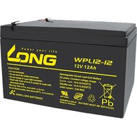 Long WPL12-12 WPL12-12 Bleiakku 12 V 12 Ah Blei-Vlies (AGM) (B x H x T) 151 x 93 x 98 mm Flachstecke