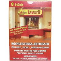 Favorit 512113 EntruÃüer 8 Würfel für Kohle-/ â Äläfen, RuÃü entfernen, Ofenreiniger