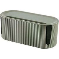 QORVA-Kabeldoosorganizer - Kabelopbergdoos - Hulpmiddel voor het beheer van stroomkabels - Verborgen stekkerdoosorganizer - Kabelorganizer voor op het bureau - Kabeldoos - Lichtgroen - 31x13,5x12,5CM