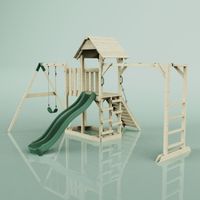 PolarPlay Tour de jeux Malmö Vert 400 x 358 cm Balançoire pour enfants