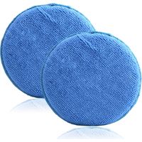 2 Pcs Microfiber Applicator, Car Polishing Sponge Application Pad for Waxes, Polishes, Paint Cleaner, Shoe Polish