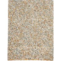 Tapis salon et chambre en laine 140x200 beige et orange rectangle tissé