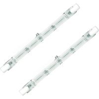 2 PZ Lampade Alogene Dimmerabili R7S 118mm 160W 2650lm Bianco Caldo 2800K