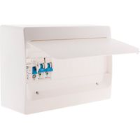 Zenitech – Coffret électrique pré-équipé 1 rangée 13 modules – 1 disjoncteur 10A et 1 disjoncteur 16A – Interrupteur différentiel 40A type AC – Compatible GTL