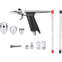 Kit de compresseur d'aérographe à double Action outils de pulvérisateur d'art de peinture de gteau d'artisanat.