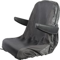 Coprisedile impermeabile per trattore con 2 tasche portaoggetti per tosaerba (medio, nero)