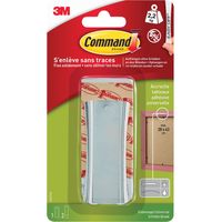 Command 17047 - Gancio per appendere quadri, in metallo, misura L, portata fino a 2,2 kg, con 2 strisce adesive