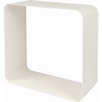 Mensola cubo metallo bianco