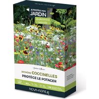Mélange de fleurs pour prairies fleuries – Attire coccinelles – 28 espèces – Hauteur 80 cm – Semis de mars à juin – Floraison de juin à septembre – Novaflore