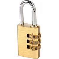 Lucchetto A Combinazione A 3 Cifre Altezza Anello 20mm Per Valigia Zaino Armadietto Casetta