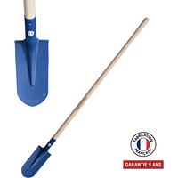 Pala da fortificazione da 13 cm – bordi arrotondati saldati – manico in PEFC da 130 cm – attrezzo movimento terra OUTILS PERRIN