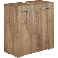 Badplaats Mobile Sottolavabo Jupiter 60 x 30 x 60 cm – Rovere Marrone – Mobile Bagno – Mobile a Terra