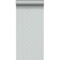 papier peint chevrons bleu et marron - Sanders & Sanders