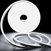Flexible Neon-Lichtstreifen, wasserdichter Neon-LED-Streifen, perfekt für die Dekoration im Innen- und Außenbereich, 12-V-Lichtstreifen (ohne Zubehör) – Weiß