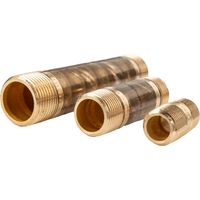 Viega Langnippel 3530, R 1 1/4" x 60mm, Rotguss