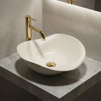 COUNTERTOP WASHBASIN REA HM-34B BEIGE HANDMADE ART