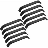 10PCS Black Handle 160mm Cabinet Pulls Kitchen Furniture Cupboard