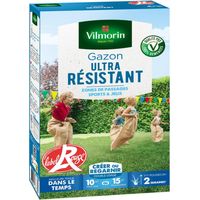 Césped ultrarresistente, VILMORIN, 250 g 10 m² VILMORIN