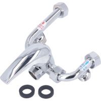Robinet mitigeur de chauffe-eau électrique en cuivre, monté en Surface, coude en U, interrupteur froid et chaud, robinet de douche, entrée d'eau, pièces universelles G1/2 pouces