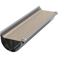 Pare-feuille alu gouttière demi-ronde 33 zinc ou PVC - 2 m - ALUHOME