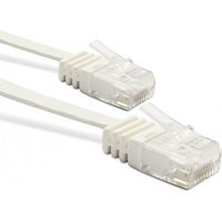 Câble Ethernet RJ45 CAT 6a mâle/mâle droit plat - FTP 10 m