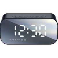 Radio -réveil - Réveil numérique de chambre - Radio -réveil - Radio FM - Réveil rechargeable USB - Blanc