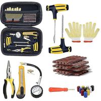 CREA Car Tire Repair Kit Puncture Plug Tools Tyre Puncture Emergency For Tire Strips Stiring Glue Repair Tool Kit Car Accessories