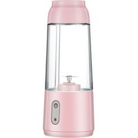 Blender portable, blender électrique avec gobelet mélangeur, mini-mixeur à fruits, blender rechargeable avec 4 lames pour milkshakes et smoothies, blender de voyage pour la maison, le sport et les act