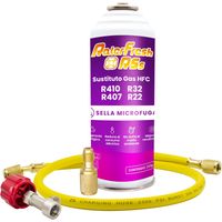 Pack Gas Refrigerante Ralerfresh RSs para aire acondicionado tipo split sustituto de los gases R410,R32,R407 y R22 con manguera