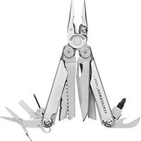 Leatherman Wave Plus - Il multiutensile per ogni compito, 18 multiutensili con lame bloccabili per il campeggio, il fai da te e le avventure all'aperto made in USA, acciaio inossidabile