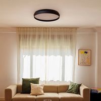 Faro Shoku 600 Schwarz, schwarze Wand-/Deckenleuchte 40W 2700K
