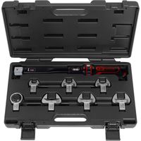 Kstools – Jeu de clés dynamométriques 20-100 Nm – 8 pièces avec mallette – Raccord à verrouillage rapide 14x18 – Pour climatisation et froid