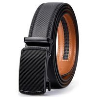 Ceinture à cliquet réglable pour hommes avec boucle automatique, largeur - 3.5cm