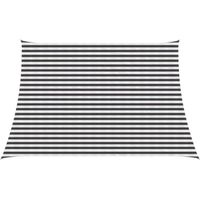 Sonnensegel Anthrazit und Weiß 3 / 4 x 3 m HDPE