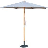 Mint Essentials Bali Wood Parsol in Taupe- 2.85m