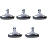 Chaise de bureau Chaise de bureau Roues de rechange Roulettes pivotantes pour pied fixe fixe Diamètre 7/16" (11 mm) Tige compatible avec la plupart des chaises de bureau