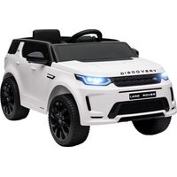 AIYAPLAY Licensed Land Rover, Kids Electric Car w/ Remote, Music, White