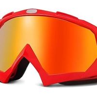 Lunettes de motocross, lunettes de moto anti-UV, lunettes de motocross, lunettes à verres rouges