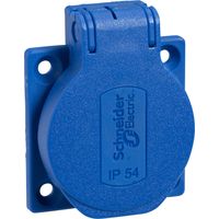 Schneider Electric PKS51B Einbau-Steckdose IP54, IK08 Blau