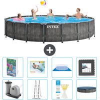 Intex Piscine Prism Frame Ronde - 549x122 cm - 9-pièces S533