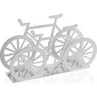SERVILLETERO BICI METALICO BLANCO VERSA