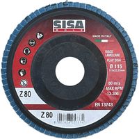 Sisa Mole DISCO LAMELLARE ALLO ZIRCONIO Ø mm. 115 - foro 22 grana 120 25.00 pz